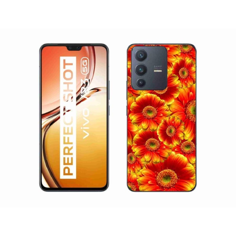 Gelový kryt mmCase na mobil Vivo V23 5G - gerbera 1
