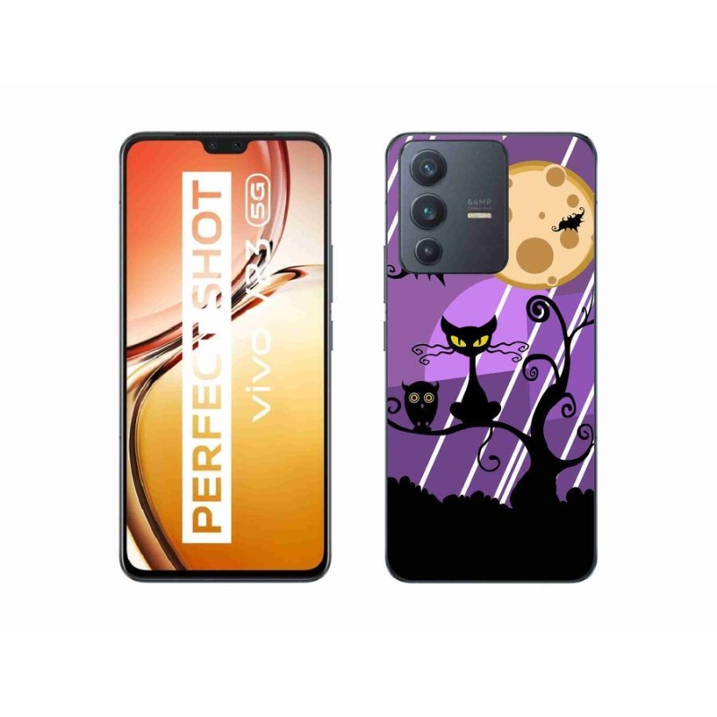 Gelový kryt mmCase na mobil Vivo V23 5G - halloween
