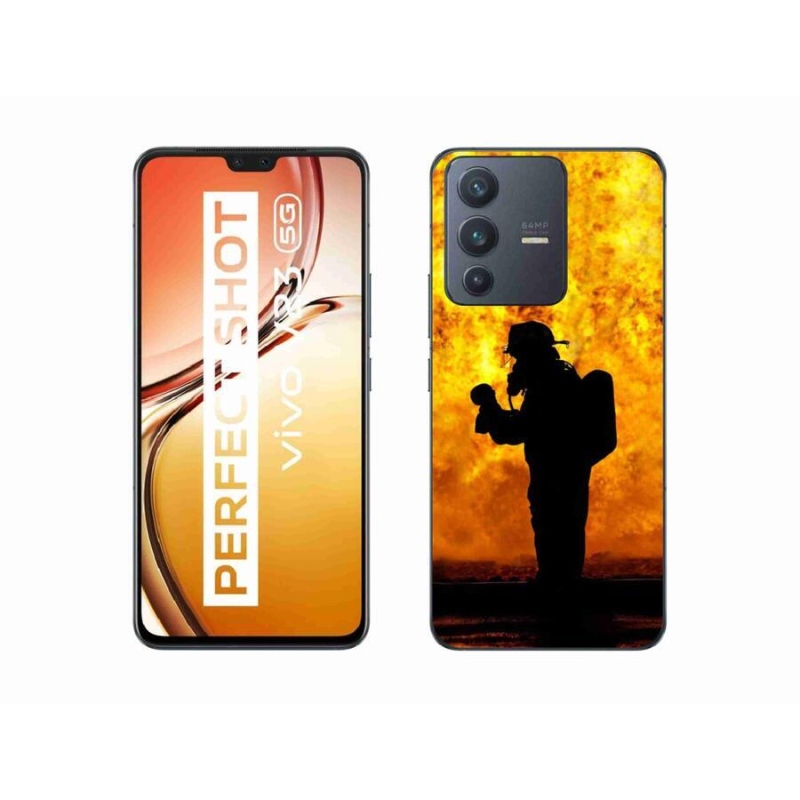 Gelový kryt mmCase na mobil Vivo V23 5G - hasič