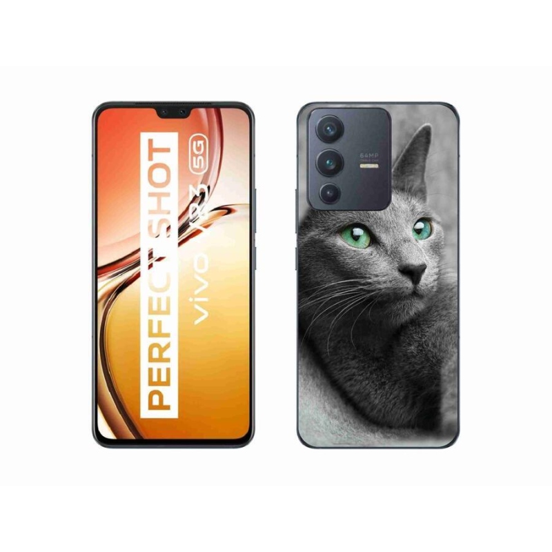 Gelový kryt mmCase na mobil Vivo V23 5G - kočka 2
