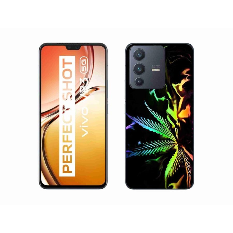 Gelový kryt mmCase na mobil Vivo V23 5G - konopí 2