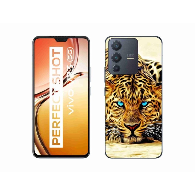 Gelový kryt mmCase na mobil Vivo V23 5G - kreslený tygr