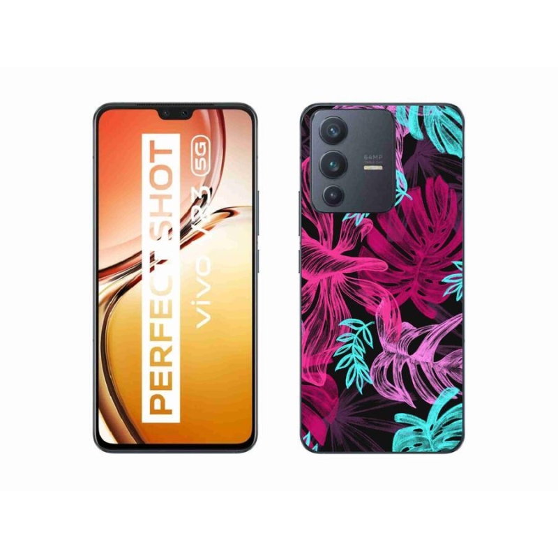 Gelový kryt mmCase na mobil Vivo V23 5G - květiny 1
