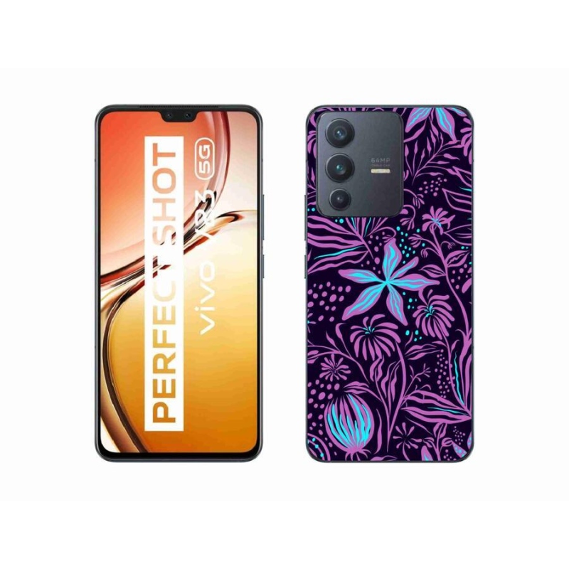 Gelový kryt mmCase na mobil Vivo V23 5G - květiny 2