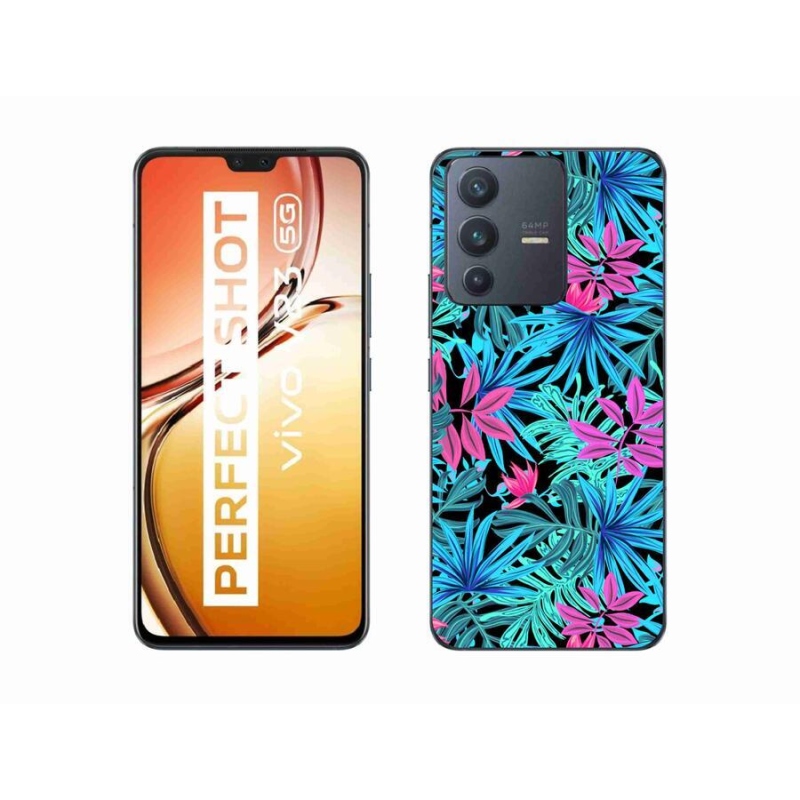 Gelový kryt mmCase na mobil Vivo V23 5G - květiny 3