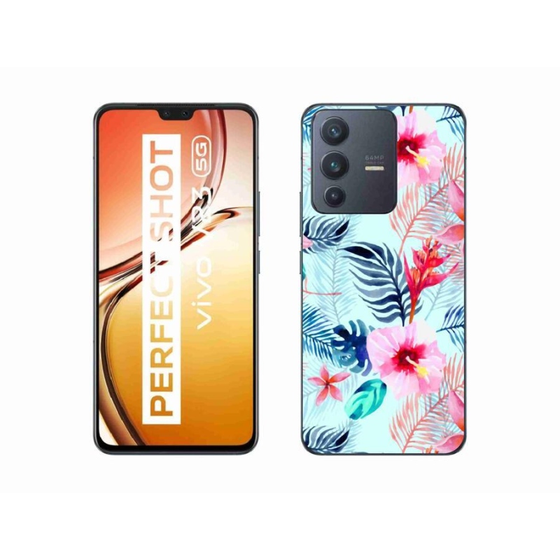 Gelový kryt mmCase na mobil Vivo V23 5G - květiny