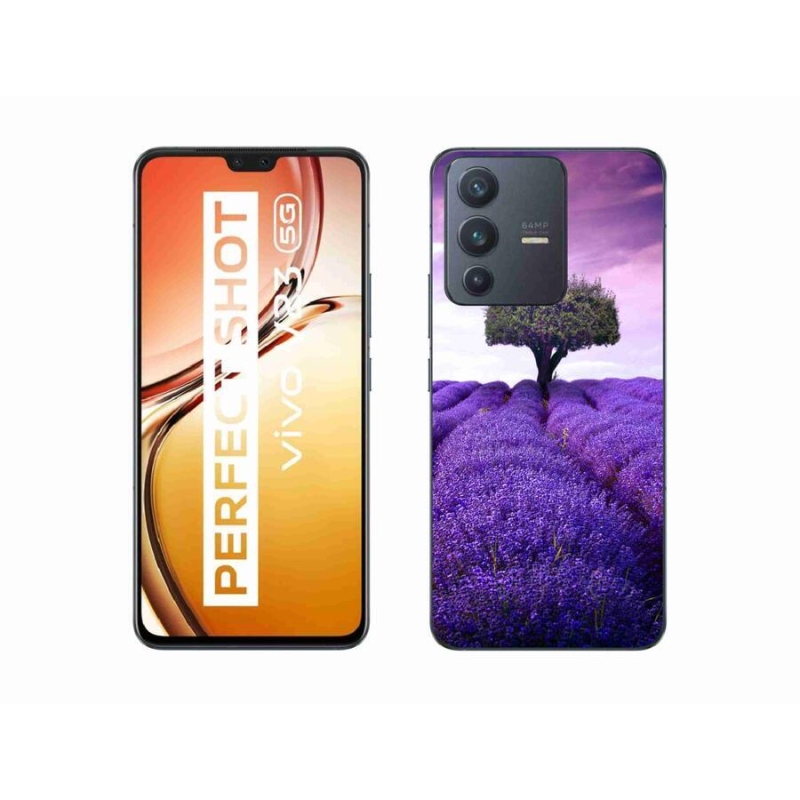 Gelový kryt mmCase na mobil Vivo V23 5G - levandulová louka