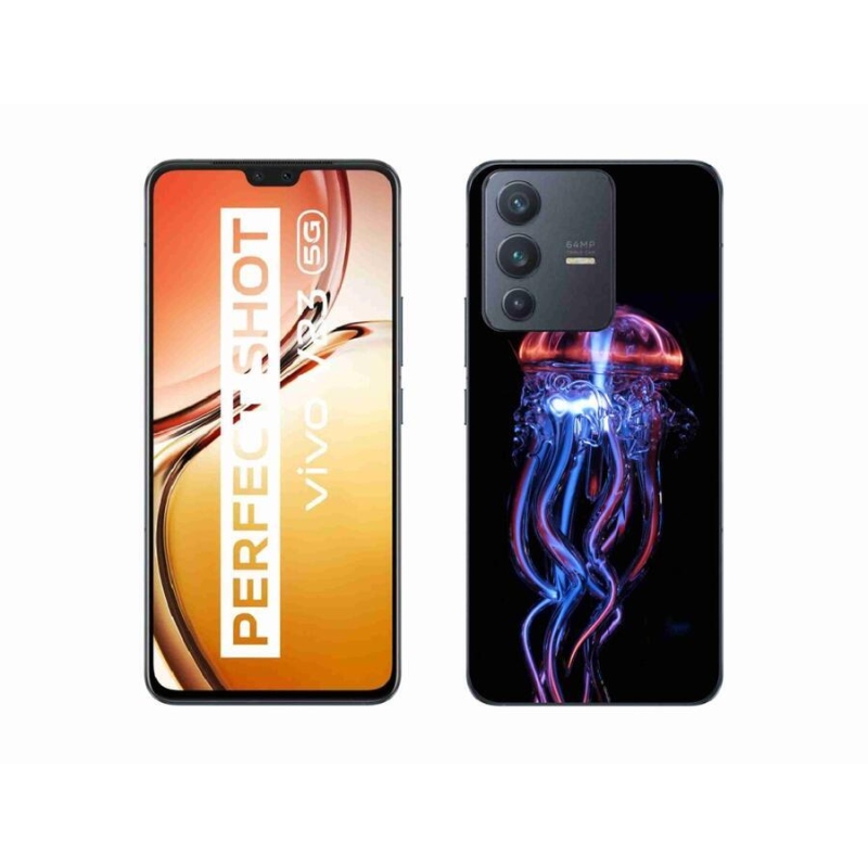 Gelový kryt mmCase na mobil Vivo V23 5G - medúza