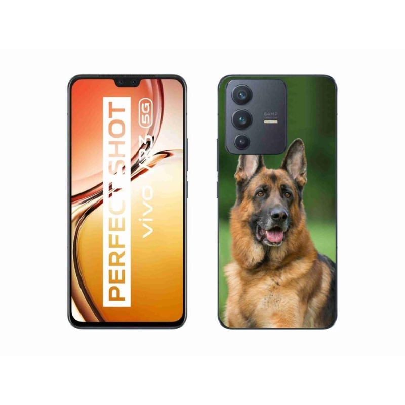 Gelový kryt mmCase na mobil Vivo V23 5G - německý ovčák