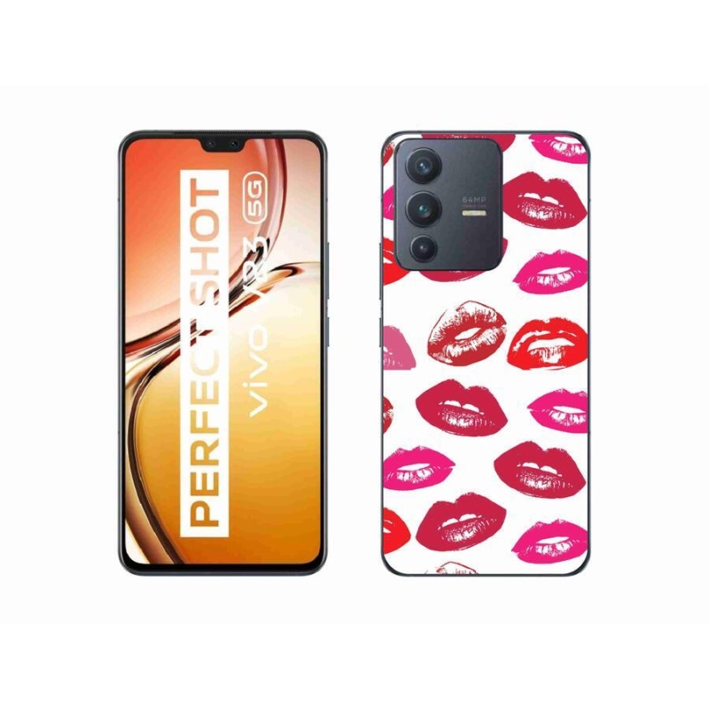 Gelový kryt mmCase na mobil Vivo V23 5G - rty