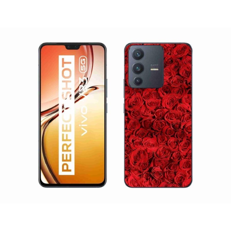 Gelový kryt mmCase na mobil Vivo V23 5G - růže