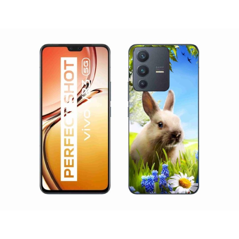 Gelový kryt mmCase na mobil Vivo V23 5G - zajíček