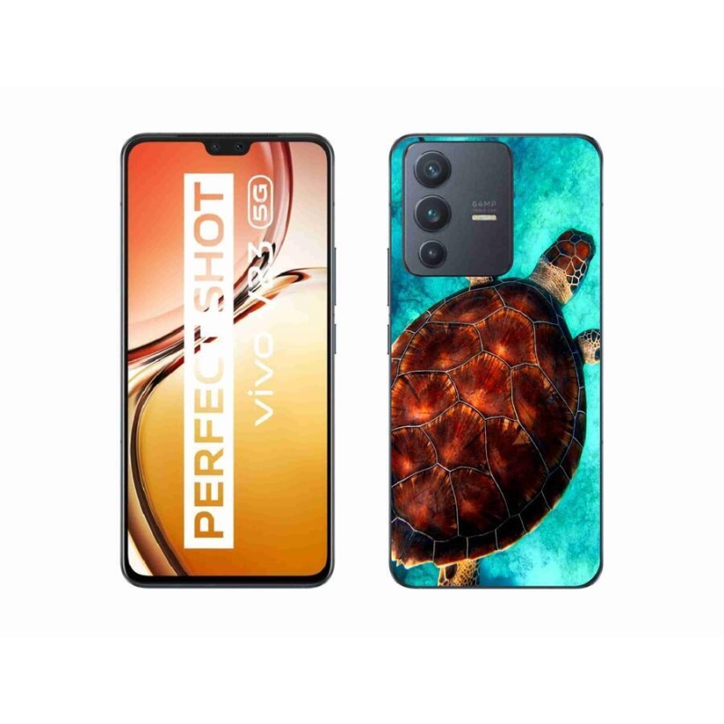 Gelový kryt mmCase na mobil Vivo V23 5G - želva