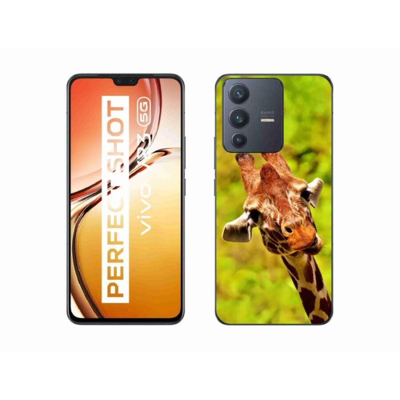Gelový kryt mmCase na mobil Vivo V23 5G - žirafa