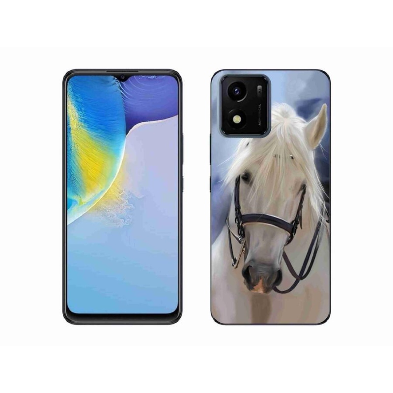 Gelový kryt mmCase na mobil Vivo Y01 - bílý kůň