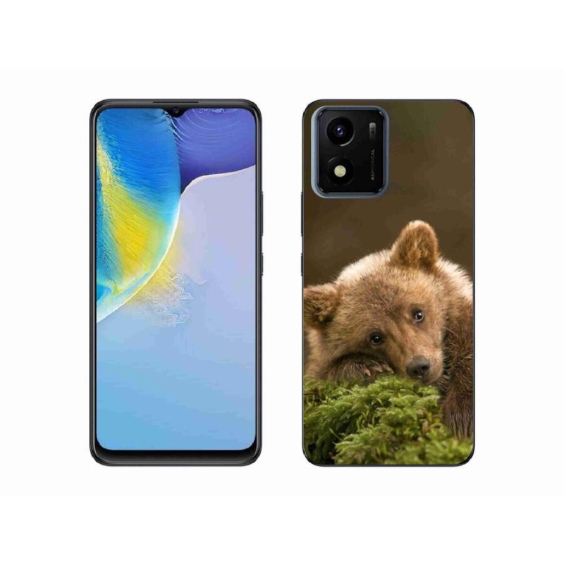 Gelový kryt mmCase na mobil Vivo Y01 - medvěd