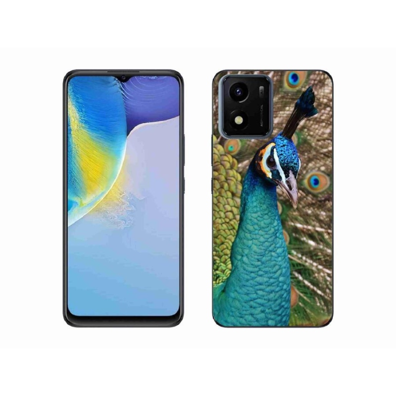 Gelový kryt mmCase na mobil Vivo Y01 - páv