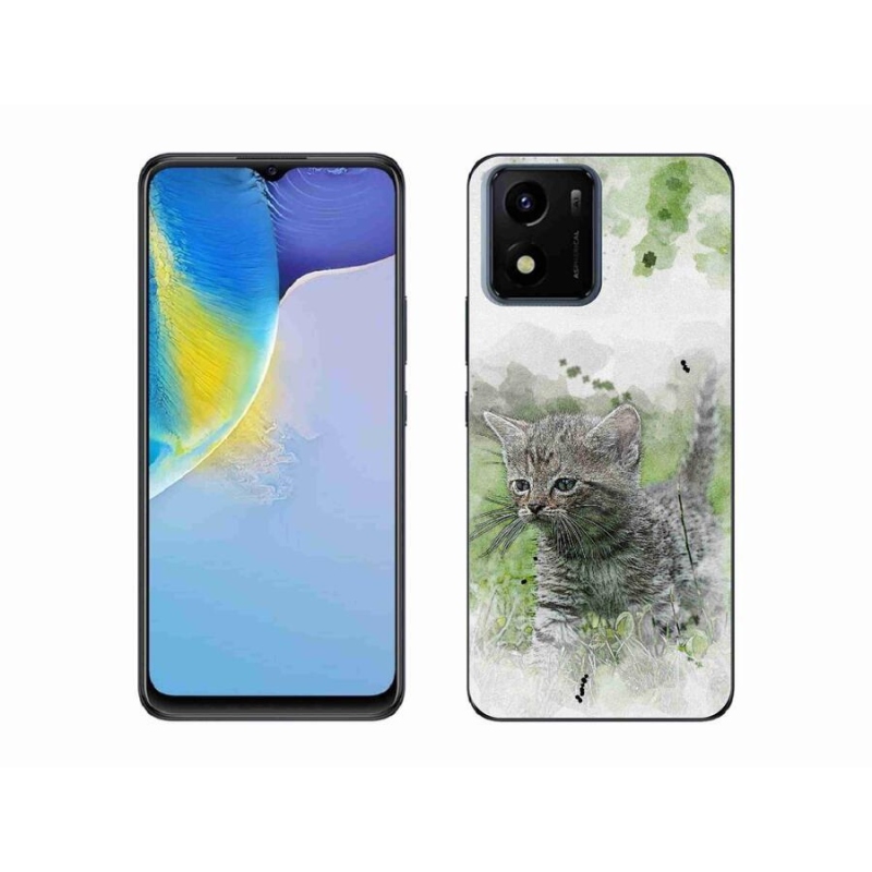 Gelový kryt mmCase na mobil Vivo Y01 - roztomilé kotě 1
