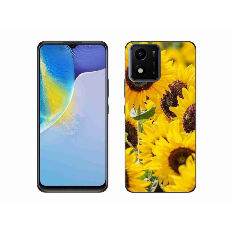 Gelový kryt mmCase na mobil Vivo Y01 - slunečnice