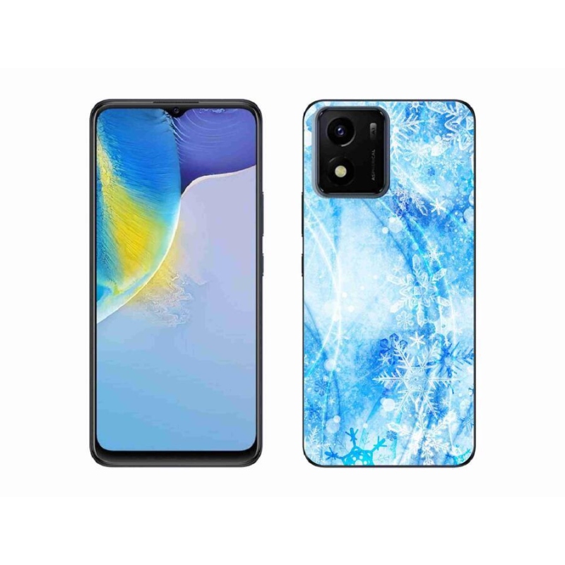 Gelový kryt mmCase na mobil Vivo Y01 - sněhové vločky
