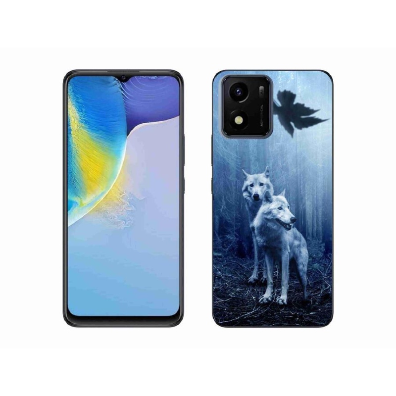 Gelový kryt mmCase na mobil Vivo Y01 - vlci v lese