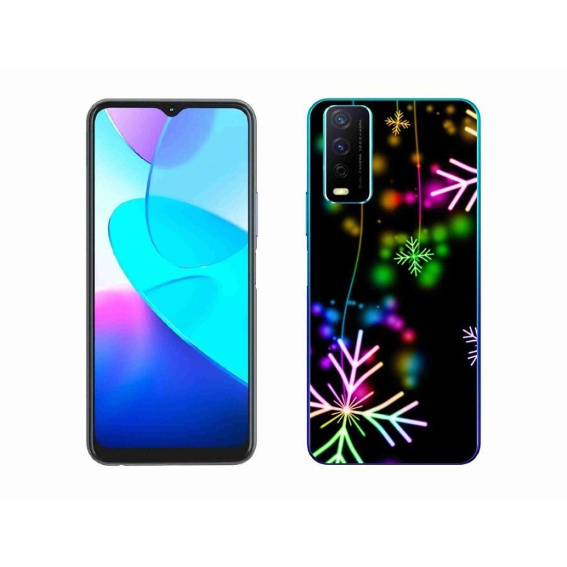 Gelový kryt mmCase na mobil Vivo Y11s/Y20s - barevné vločky