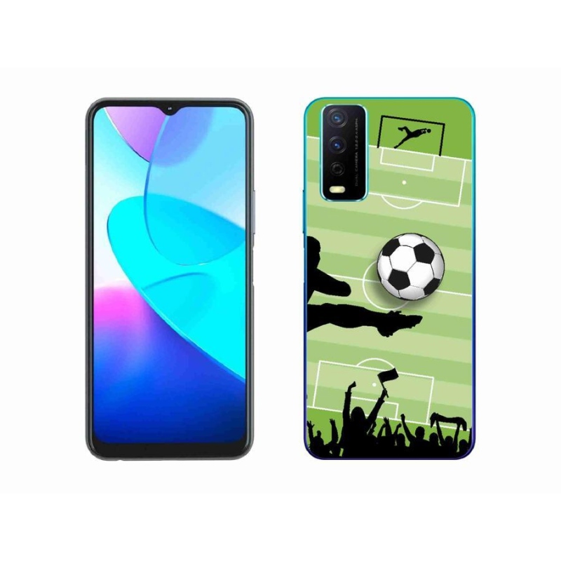 Gelový kryt mmCase na mobil Vivo Y11s/Y20s - fotbal 3