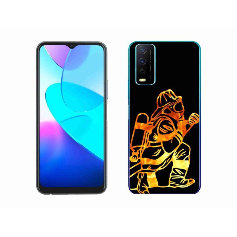 Gelový kryt mmCase na mobil Vivo Y11s/Y20s - hasič 1