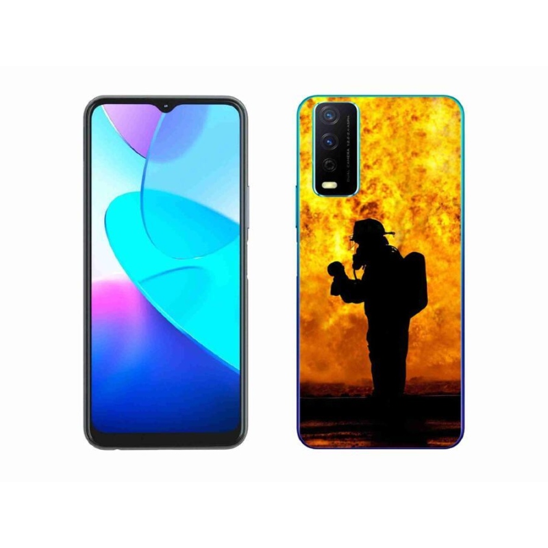 Gelový kryt mmCase na mobil Vivo Y11s/Y20s - hasič