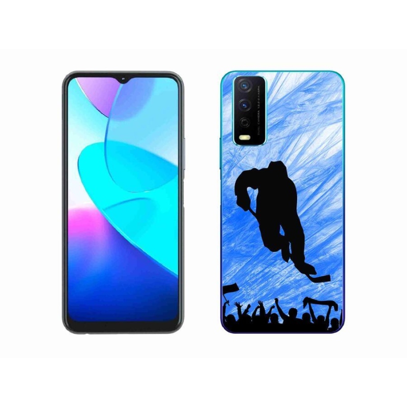Gelový kryt mmCase na mobil Vivo Y11s/Y20s - hokejový hráč
