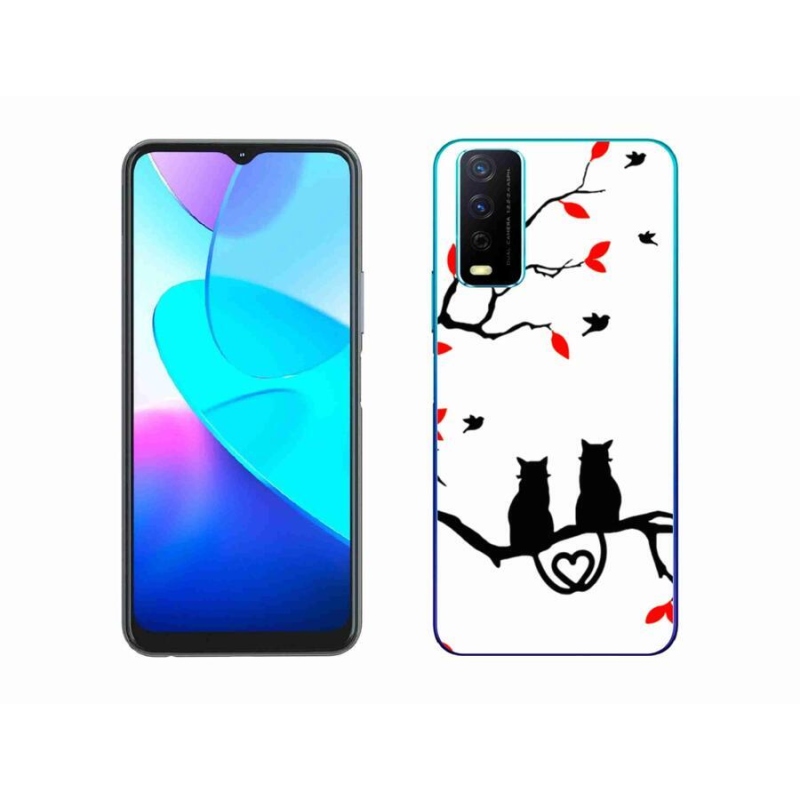 Gelový kryt mmCase na mobil Vivo Y11s/Y20s - kočičí láska