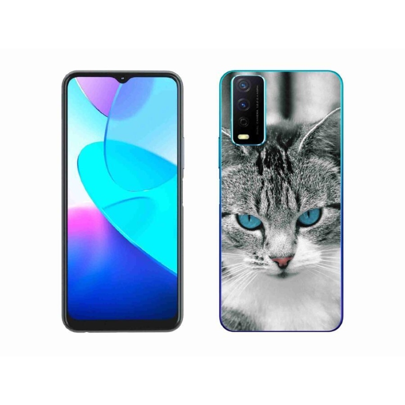 Gelový kryt mmCase na mobil Vivo Y11s/Y20s - kočičí pohled 1