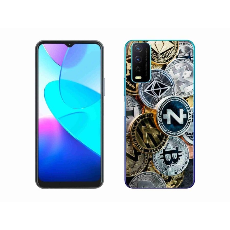 Gelový kryt mmCase na mobil Vivo Y11s/Y20s - kryptoměny