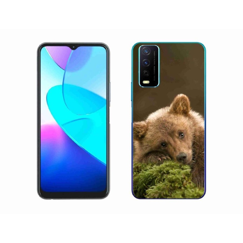 Gelový kryt mmCase na mobil Vivo Y11s/Y20s - medvěd