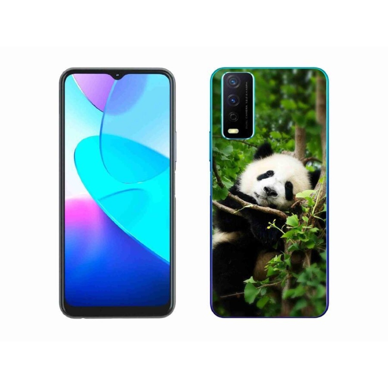 Gelový kryt mmCase na mobil Vivo Y11s/Y20s - panda