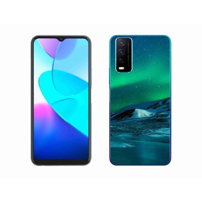 Gelový kryt mmCase na mobil Vivo Y11s/Y20s - polární záře