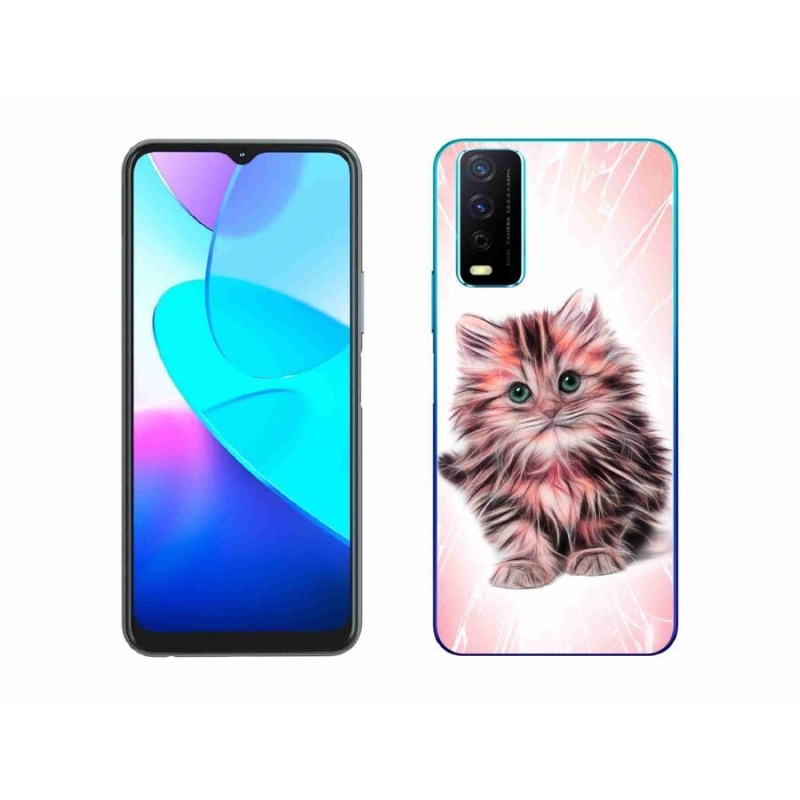 Gelový kryt mmCase na mobil Vivo Y11s/Y20s - roztomilé kotě