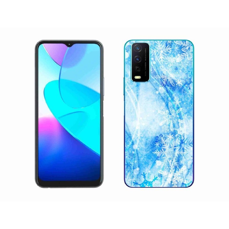 Gelový kryt mmCase na mobil Vivo Y11s/Y20s - sněhové vločky