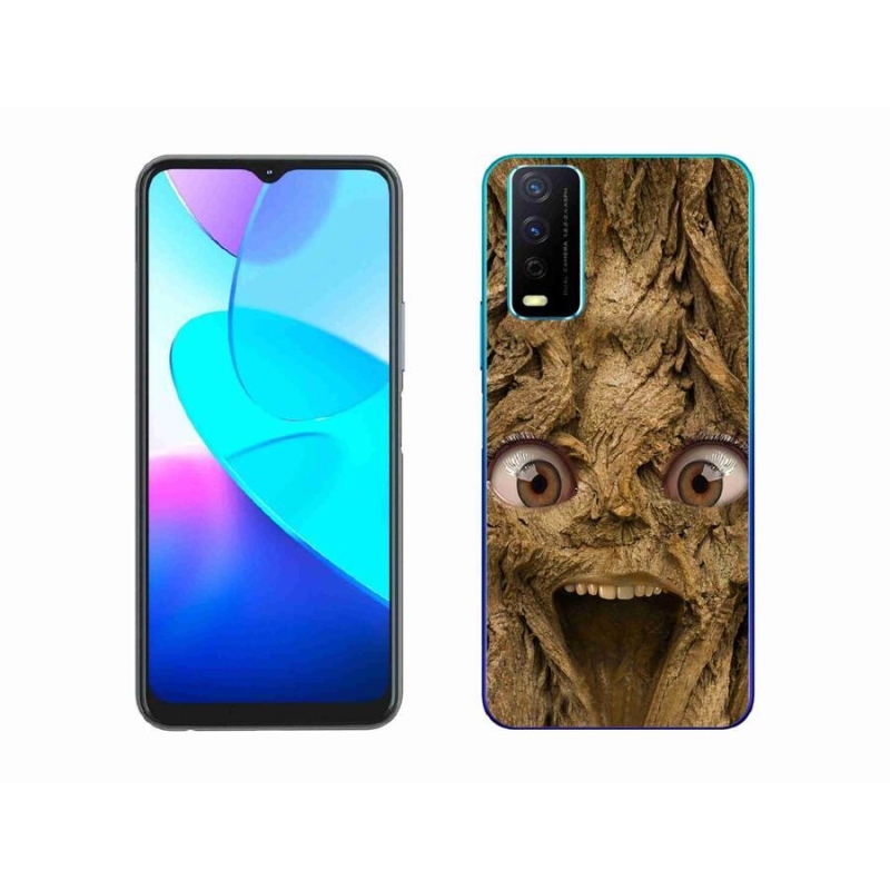 Gelový kryt mmCase na mobil Vivo Y11s/Y20s - veselý strom s očima