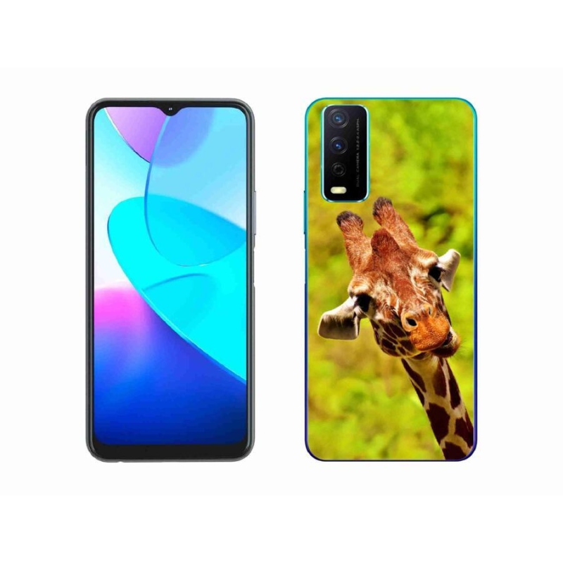 Gelový kryt mmCase na mobil Vivo Y11s/Y20s - žirafa