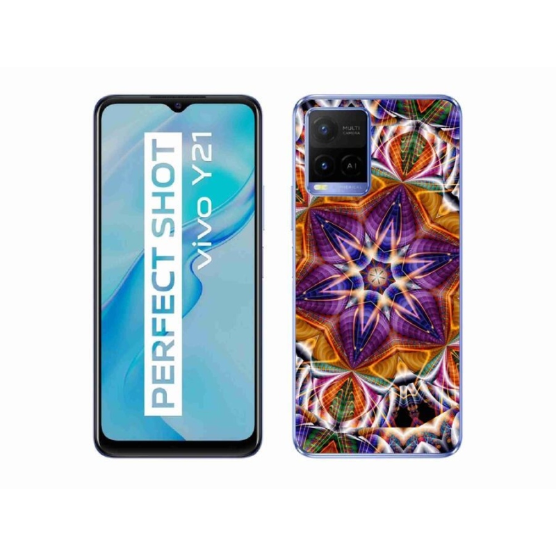 Gelový kryt mmCase na mobil Vivo Y21/Y21s/Y33s - abstrakt 6
