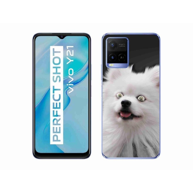 Gelový kryt mmCase na mobil Vivo Y21/Y21s/Y33s - bílý špic