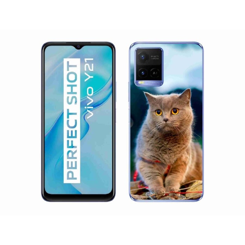 Gelový kryt mmCase na mobil Vivo Y21/Y21s/Y33s - britská modrá 2
