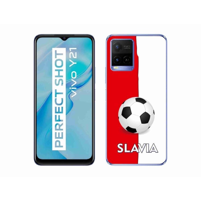 Gelový kryt mmCase na mobil Vivo Y21/Y21s/Y33s - fotbal 2