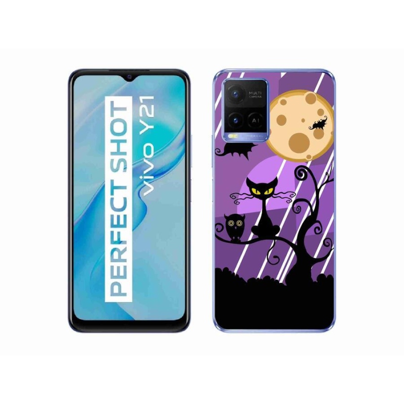 Gelový kryt mmCase na mobil Vivo Y21/Y21s/Y33s - halloween