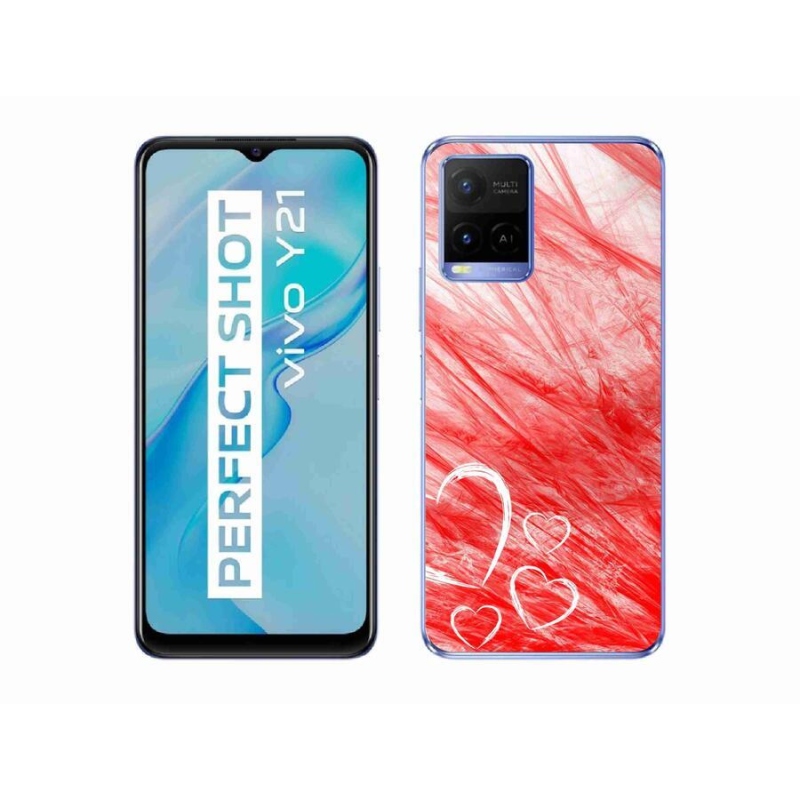 Gelový kryt mmCase na mobil Vivo Y21/Y21s/Y33s - heart