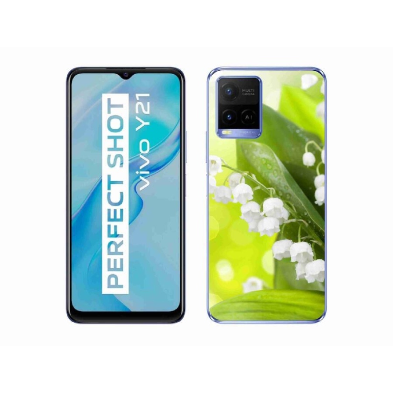 Gelový kryt mmCase na mobil Vivo Y21/Y21s/Y33s - konvalinka