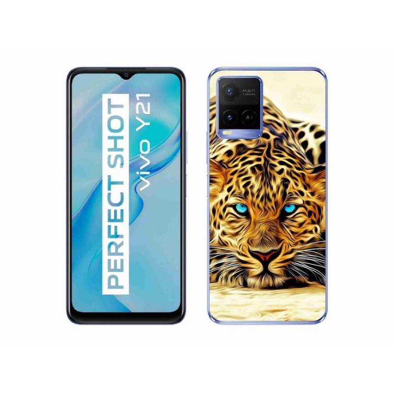 Gelový kryt mmCase na mobil Vivo Y21/Y21s/Y33s - kreslený tygr