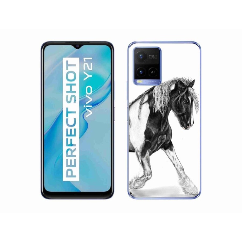 Gelový kryt mmCase na mobil Vivo Y21/Y21s/Y33s - kůň