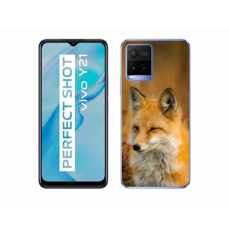 Gelový kryt mmCase na mobil Vivo Y21/Y21s/Y33s - liška